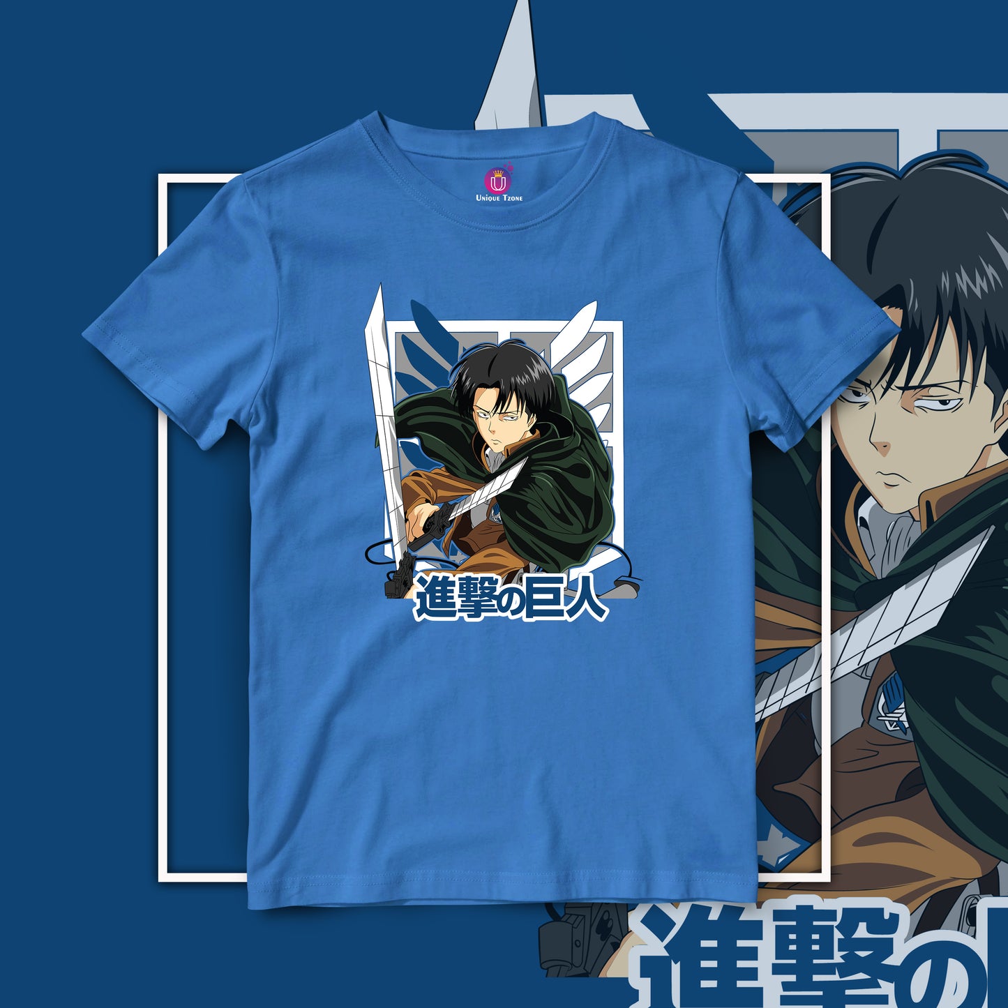 Hange Zoe Attack Of The Titan Half Sleeve Anime Graphics Unisex Cotton Tshirt