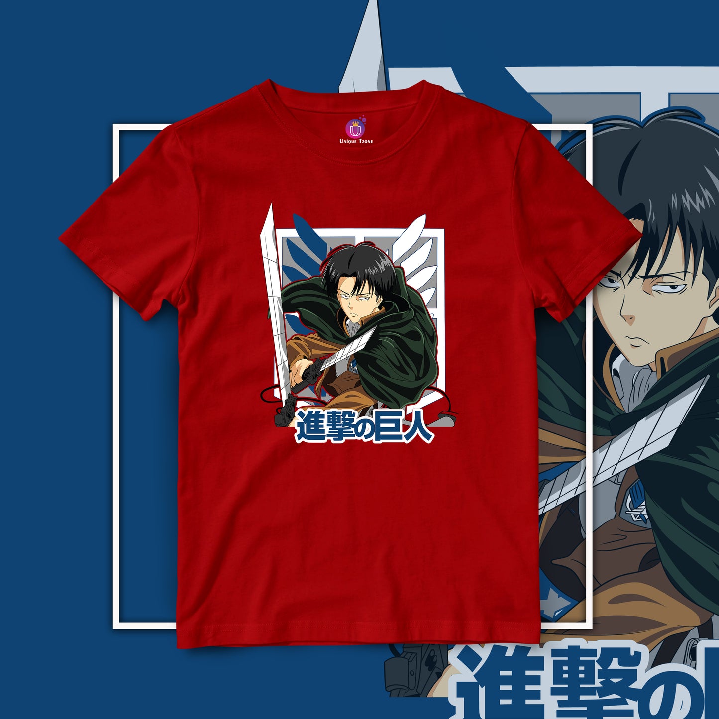Hange Zoe Attack Of The Titan Half Sleeve Anime Graphics Unisex Cotton Tshirt