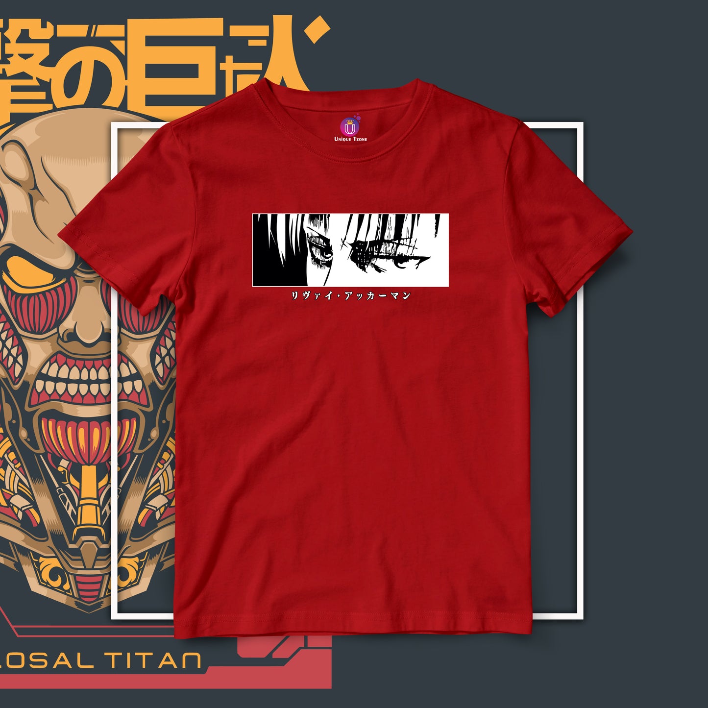 Eye Of Eren Attack Of The Titan Half Sleeve Unisex Cotton Tshirt