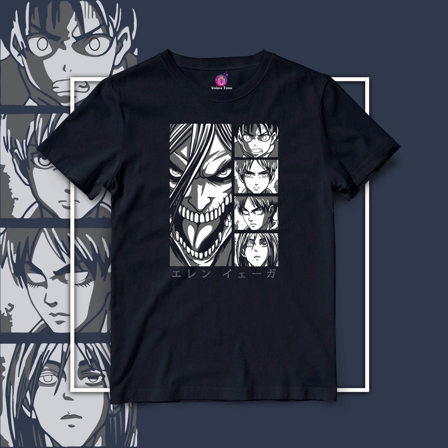 Battle Begin Attack Of The Titan Round Neck Half Sleeve Anime Tshirt