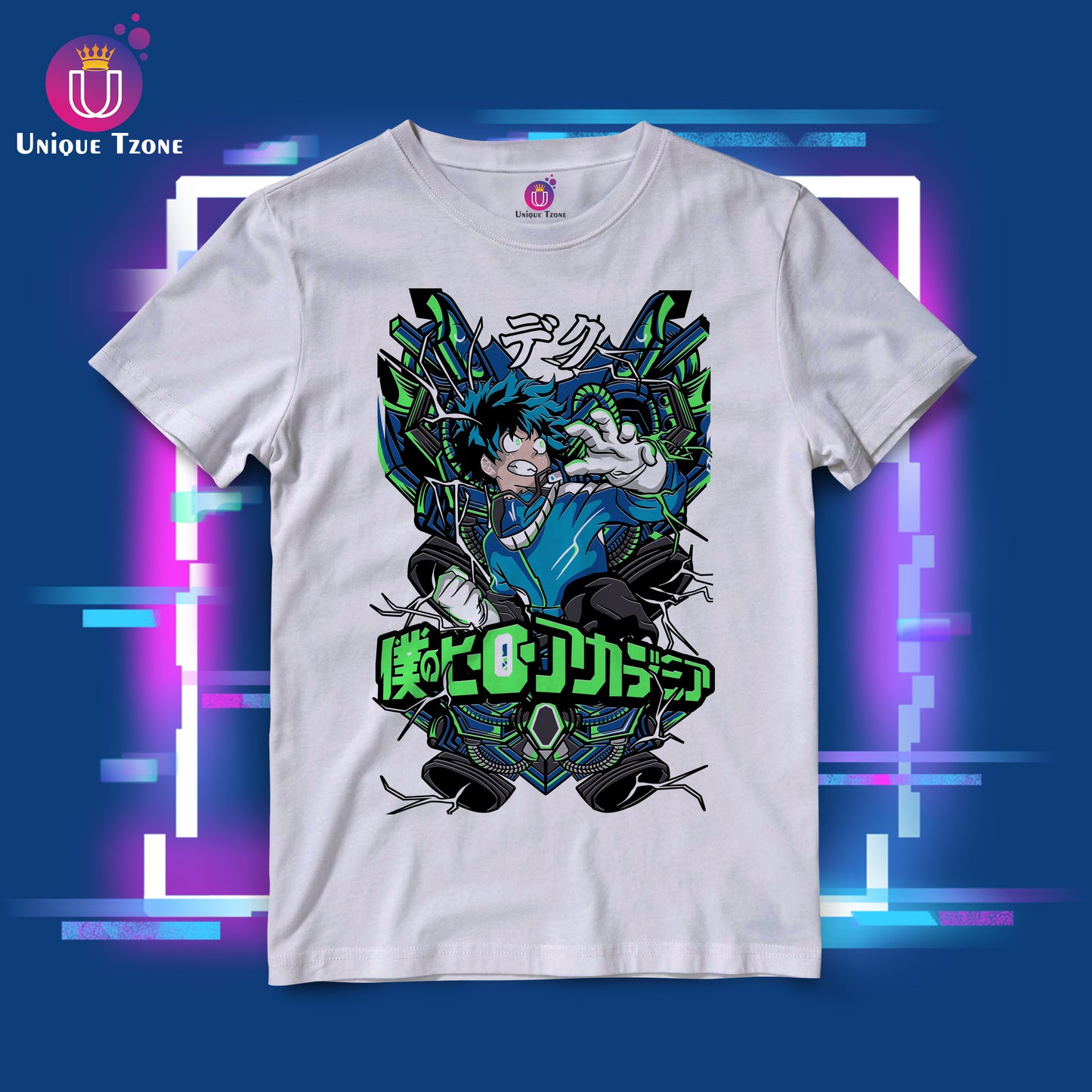 Japanese Great Anime Cotton Graphics Unisex Half Sleeve Round Neck Tshirt