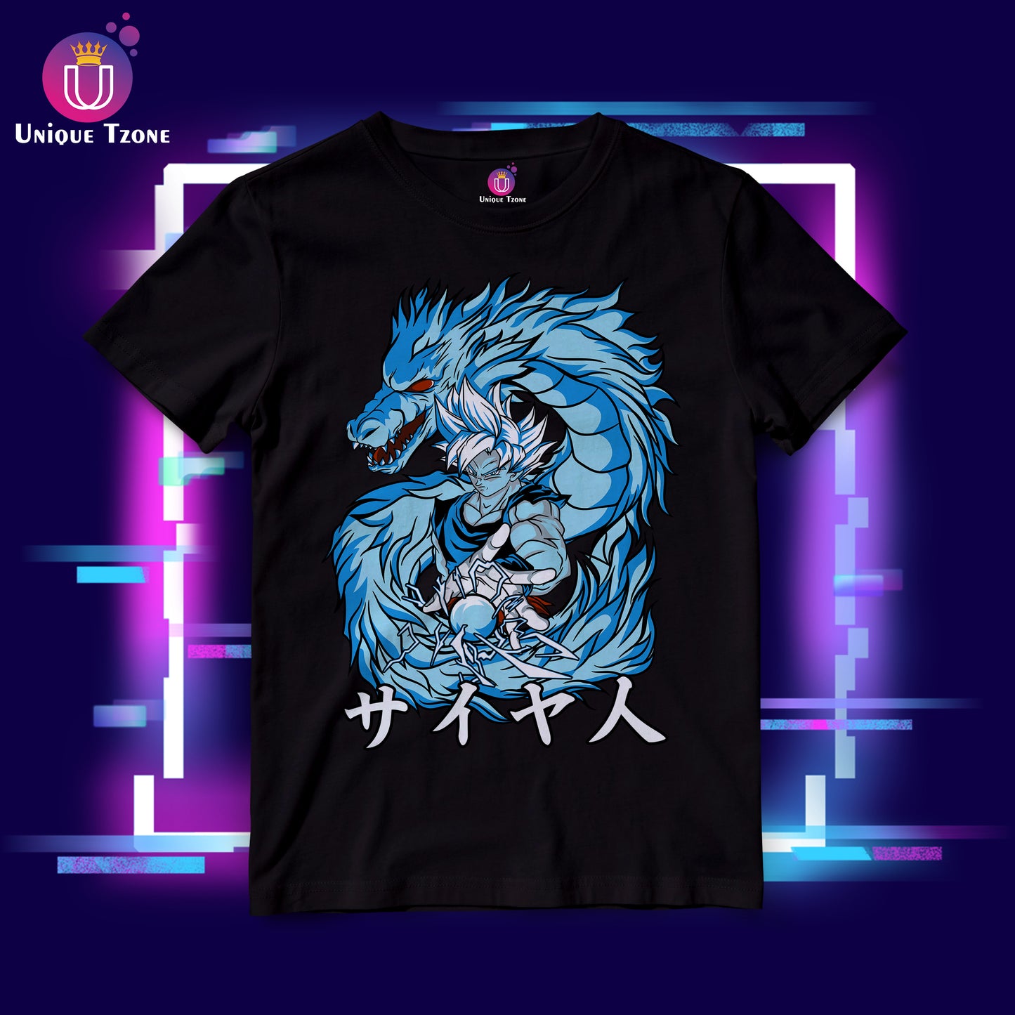 Dragon Ball Z Anime Graphics Round Neck Half Sleeve Unisex Cotton Tshirt