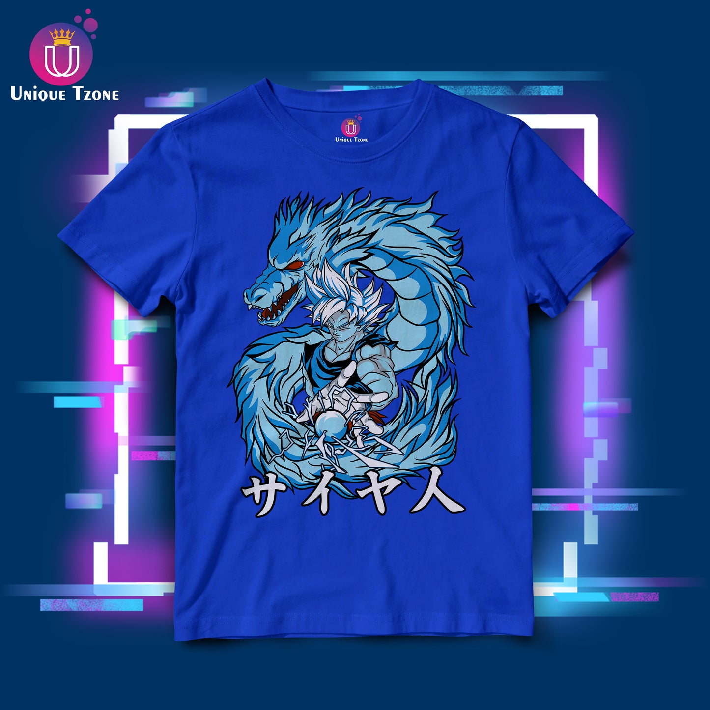 Dragon Ball Z Anime Graphics Round Neck Half Sleeve Unisex Cotton Tshirt
