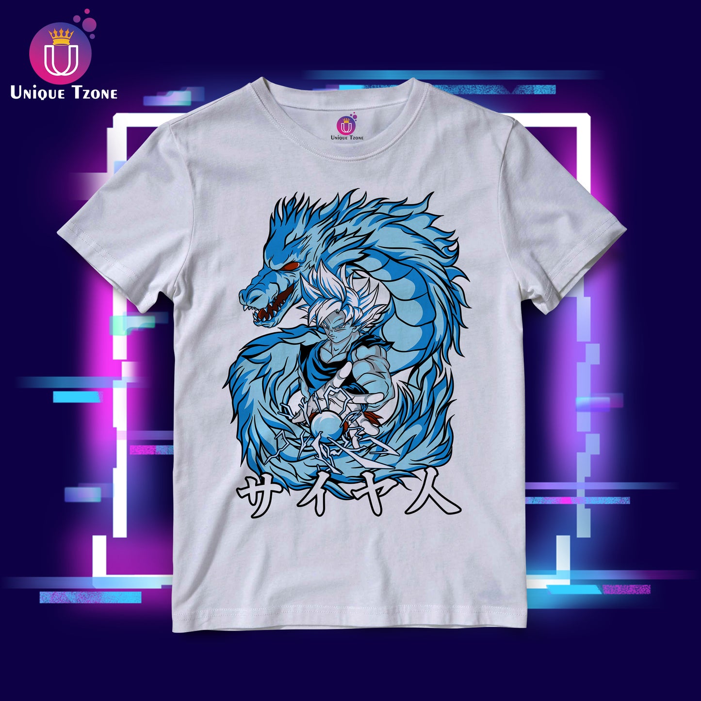 Dragon Ball Z Anime Graphics Round Neck Half Sleeve Unisex Cotton Tshirt