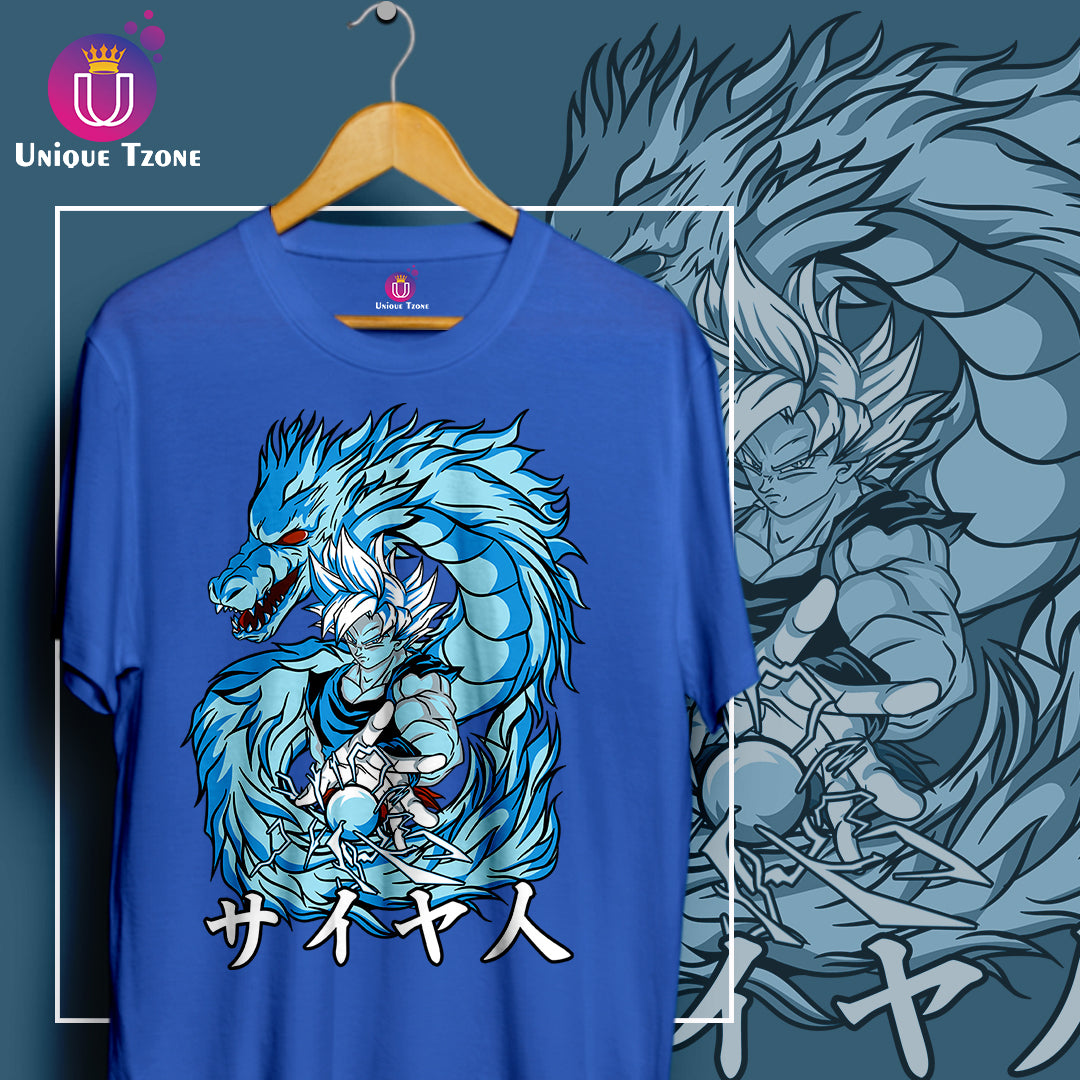 Dragon Ball Z Anime Graphics Round Neck Half Sleeve Unisex Cotton Tshirt