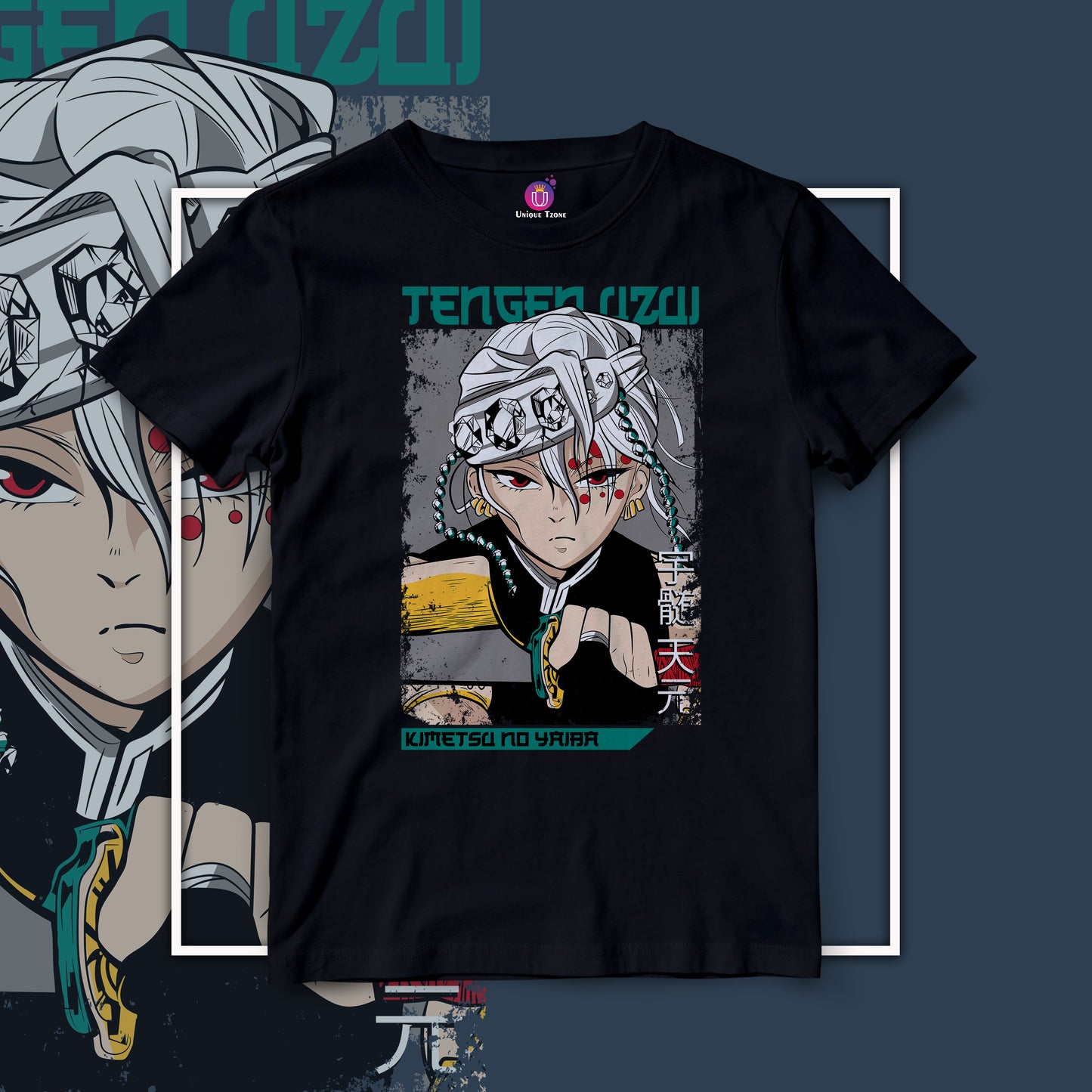 Tenzen Uzui Demon Slayer Anime Graphics Half Sleeve Unisex Tshirt