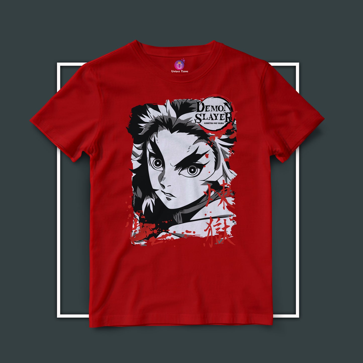 Regoku The Demon Hunter Half Sleeve Unisex Anime Graphics Tshirt