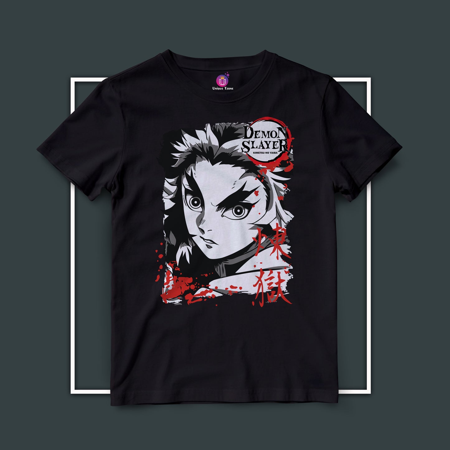 Regoku The Demon Hunter Half Sleeve Unisex Anime Graphics Tshirt