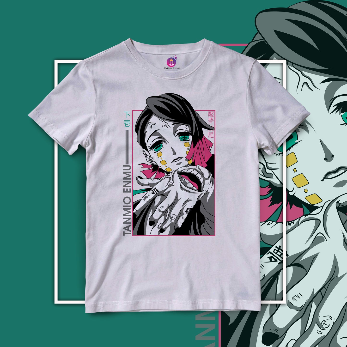 Enmu Demon Anime Graphics Half Sleeve Unisex Demon Slayer Tshirt