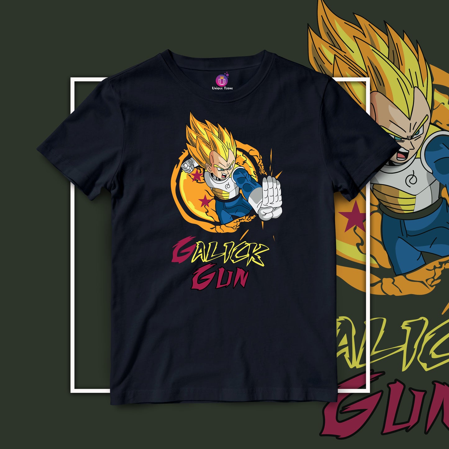 Vegeta Mood Dragon Ball Z Half Sleeve Round Neck Unisex Cotton Tshirt