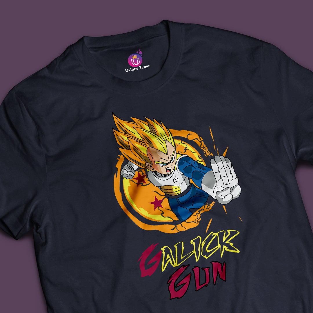Vegeta Mood Dragon Ball Z Half Sleeve Round Neck Unisex Cotton Tshirt