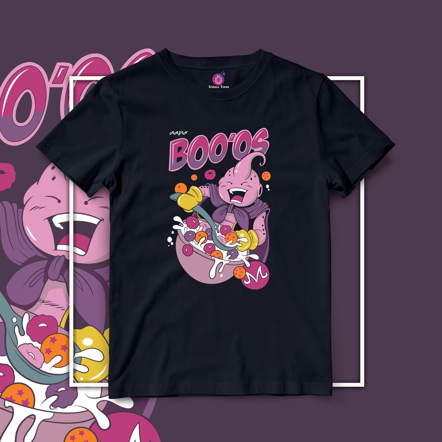 Booos Dragon Ball Z Half Sleeve Round Neck Unisex Cotton Tshirt
