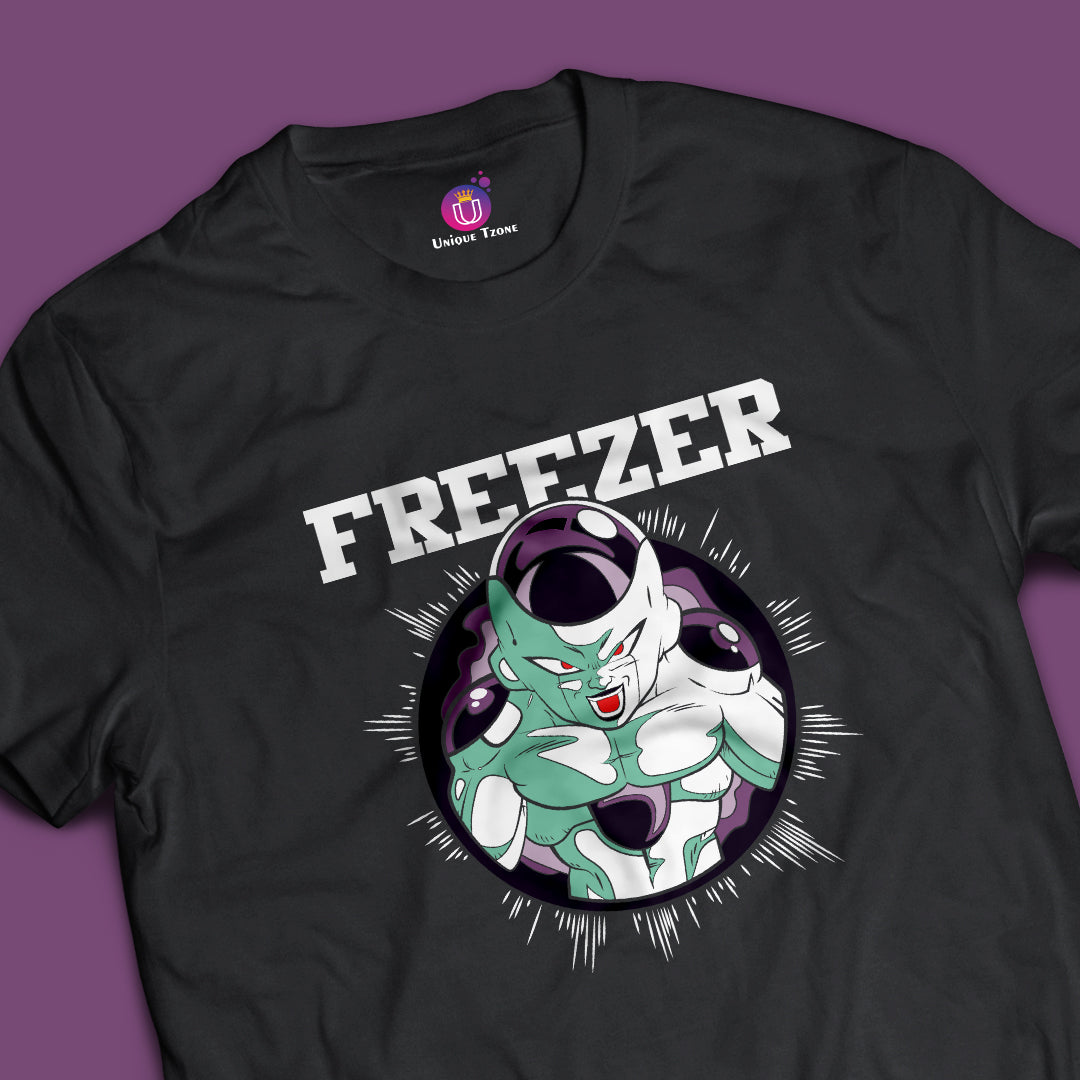 Freezer Anime Graphics Dragon Ball Z Half Sleeve Round Neck Unisex Anime Tshirt