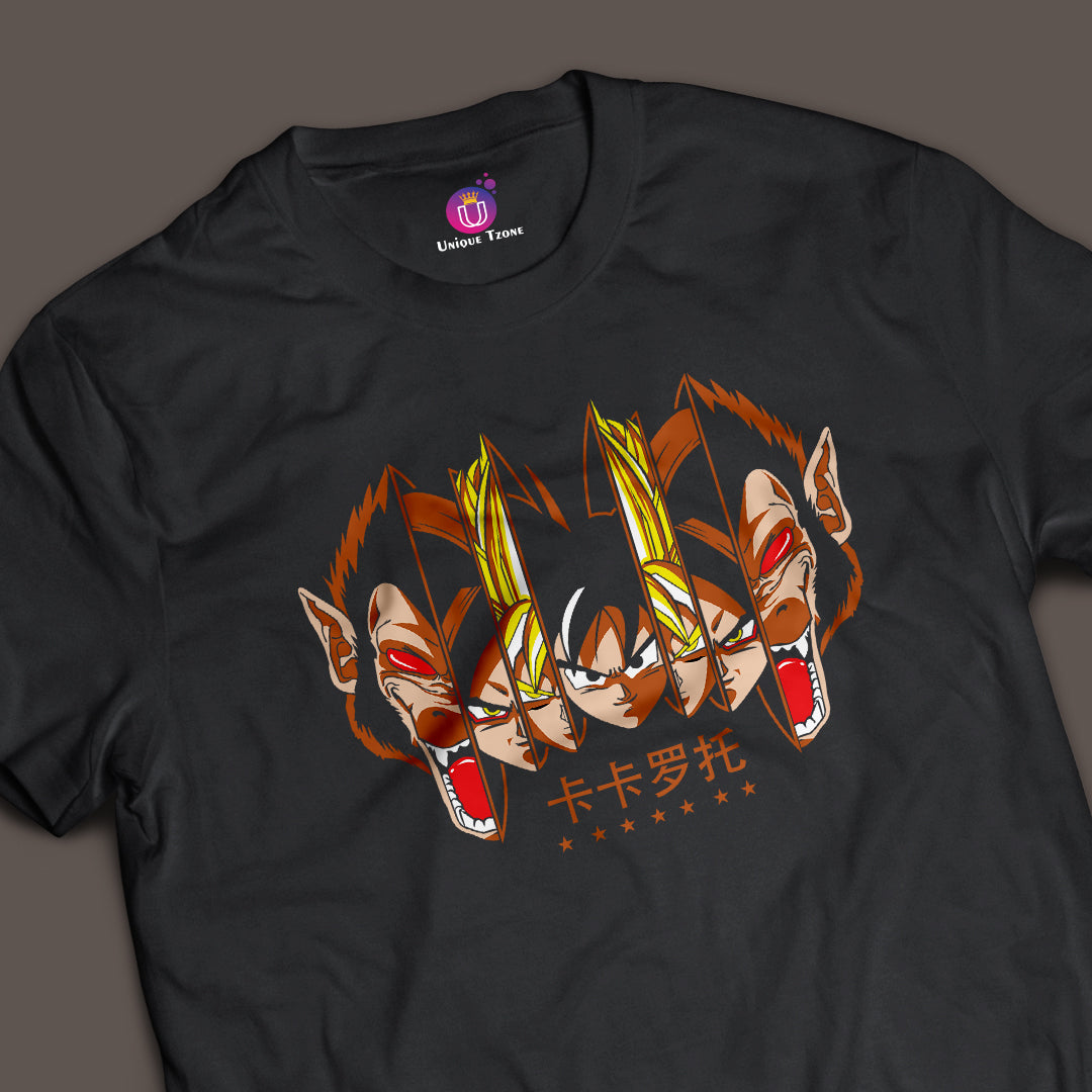 Anime Graphics Dragon Ball Z Half Sleeve Round Neck Unisex Cotton Tshirt