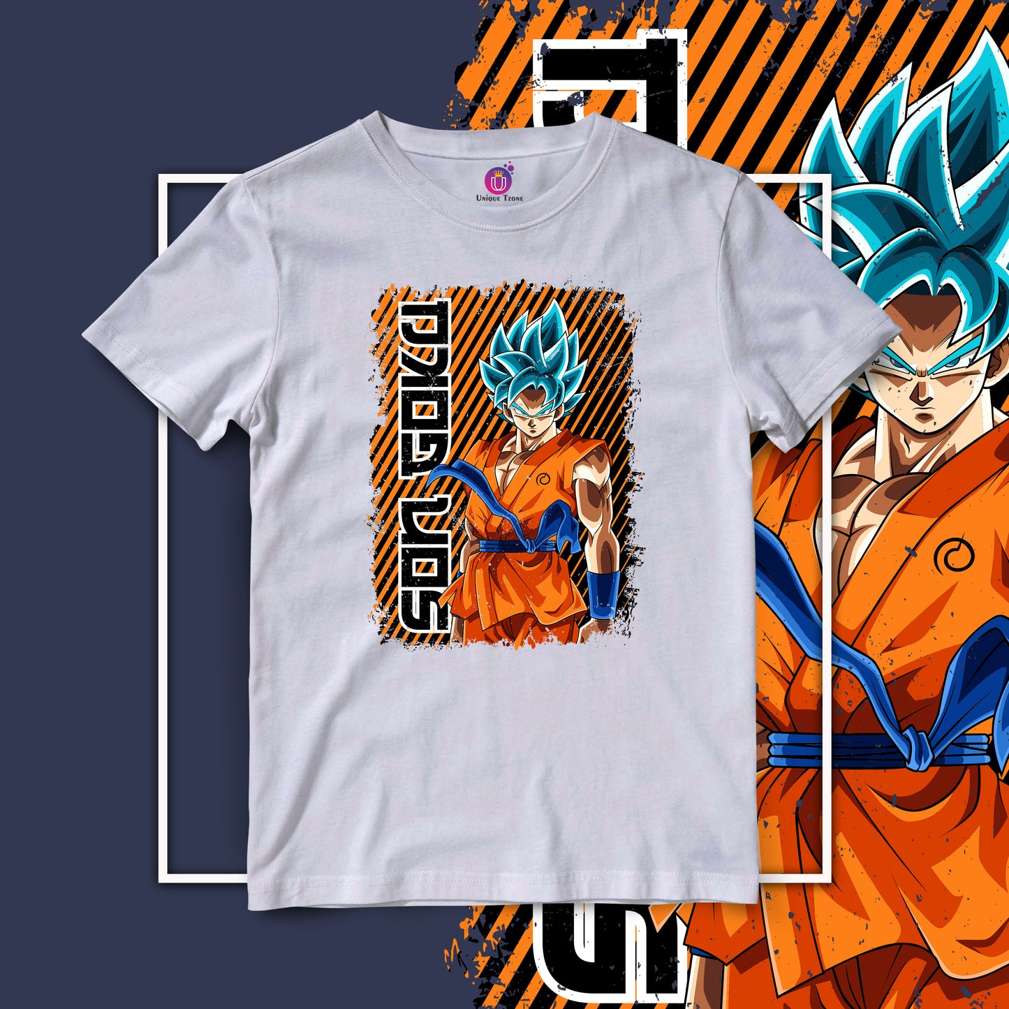 Son Goku Anime Graphics Unisex Half Sleeve Cotton Tshirt