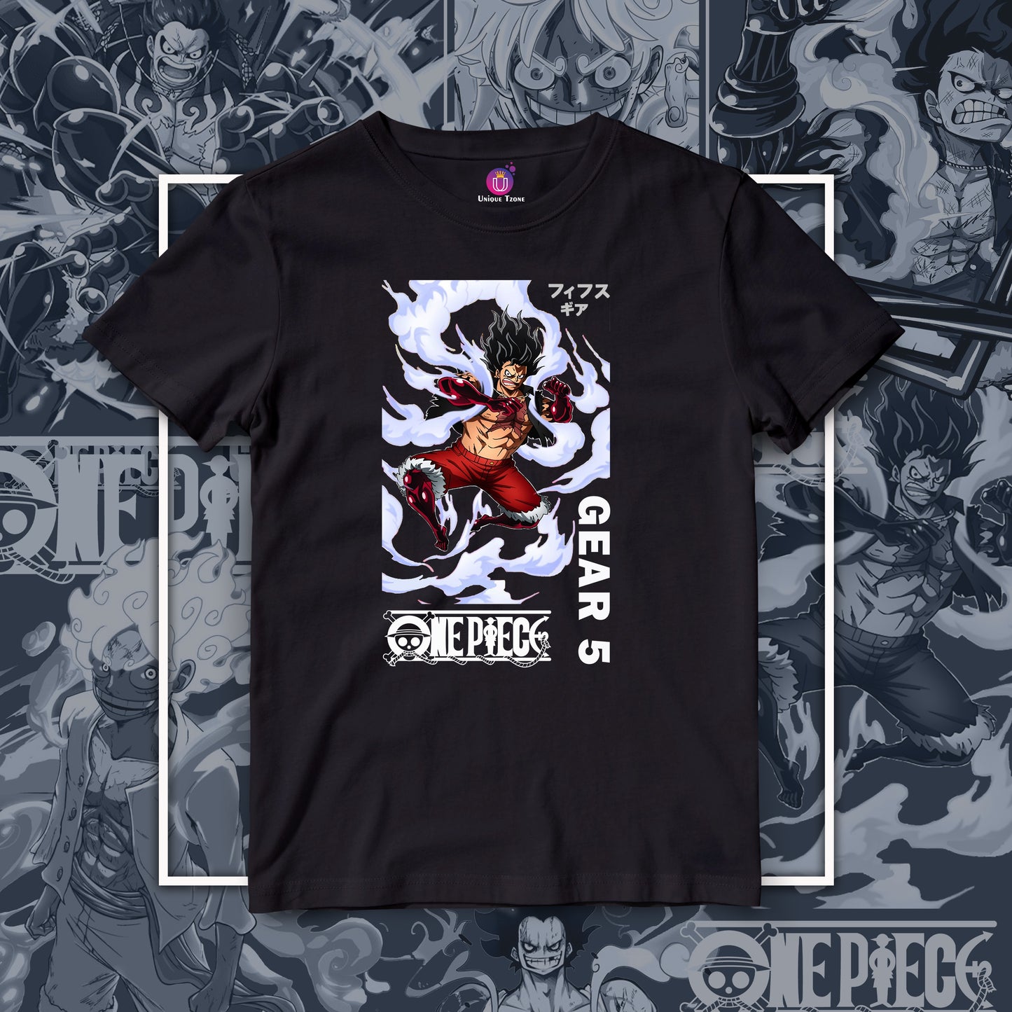 Gear 5 Anime Graphics Half Sleeve Unisex Tshirt