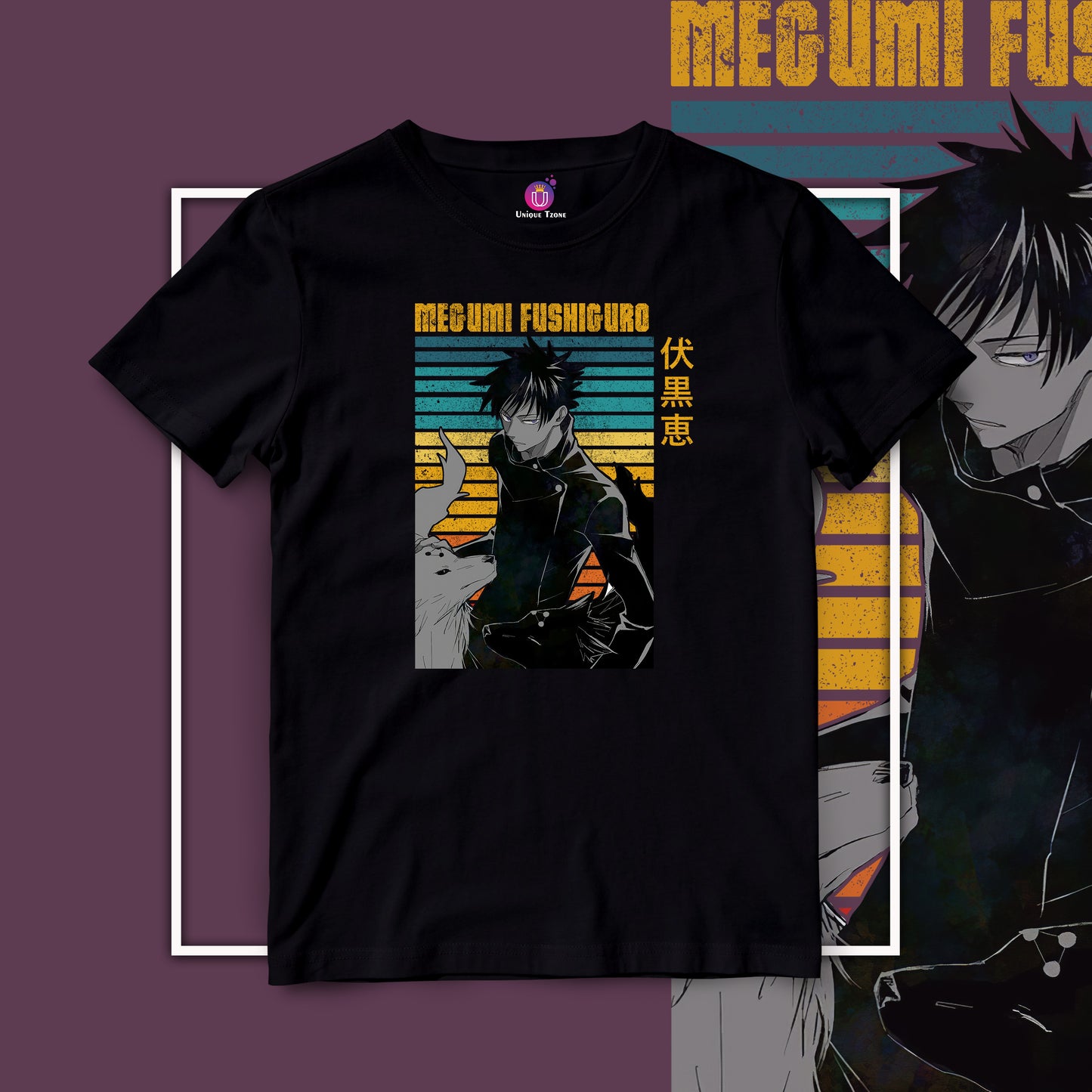 Megumi Jujutsu Kaisen Anime Graphics Unisex Tshirt
