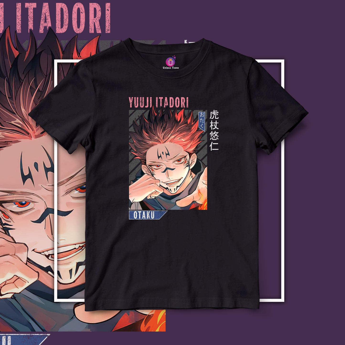 Sukuna Ryomen Jujutsu Kaisen Half Sleeve Unisex Anime Tshirt
