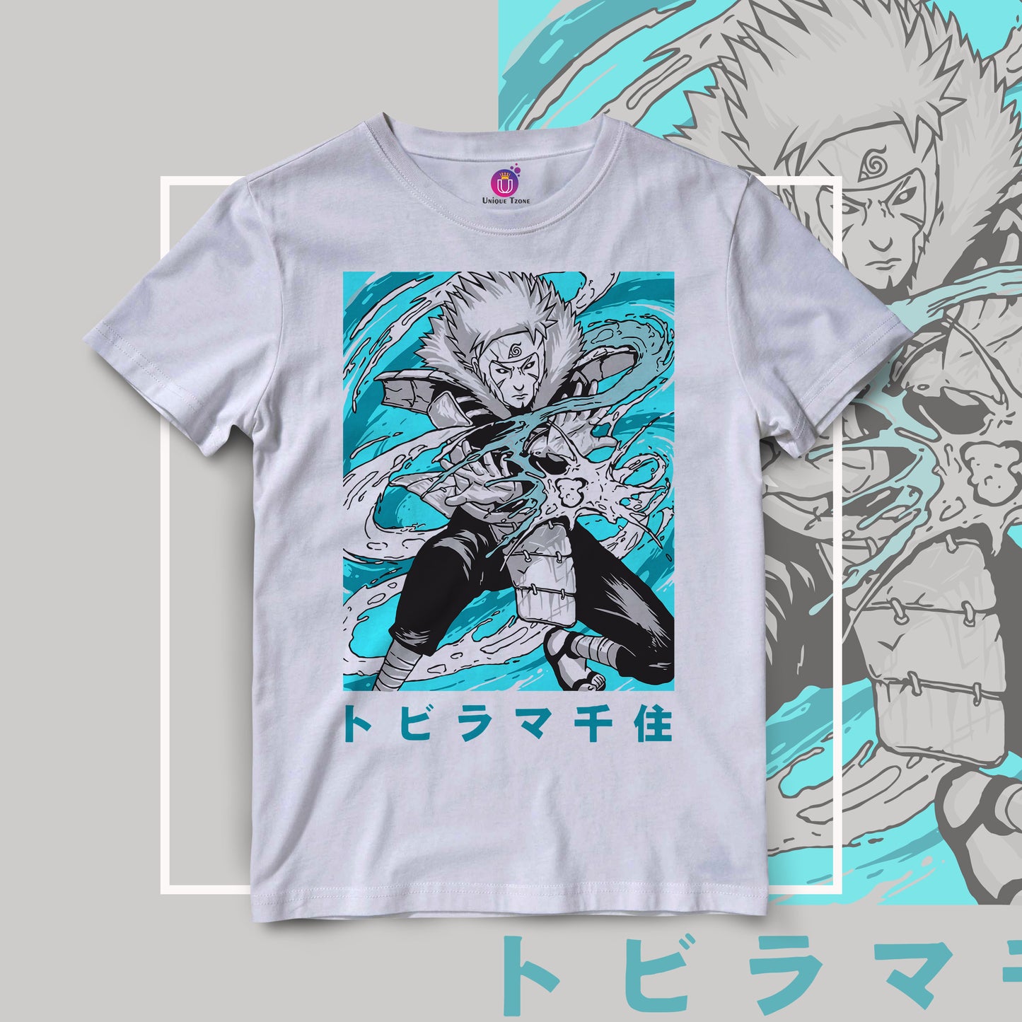 Madara Anime Graphics Half Sleeve Round Neck Unisex Cotton Tshirt