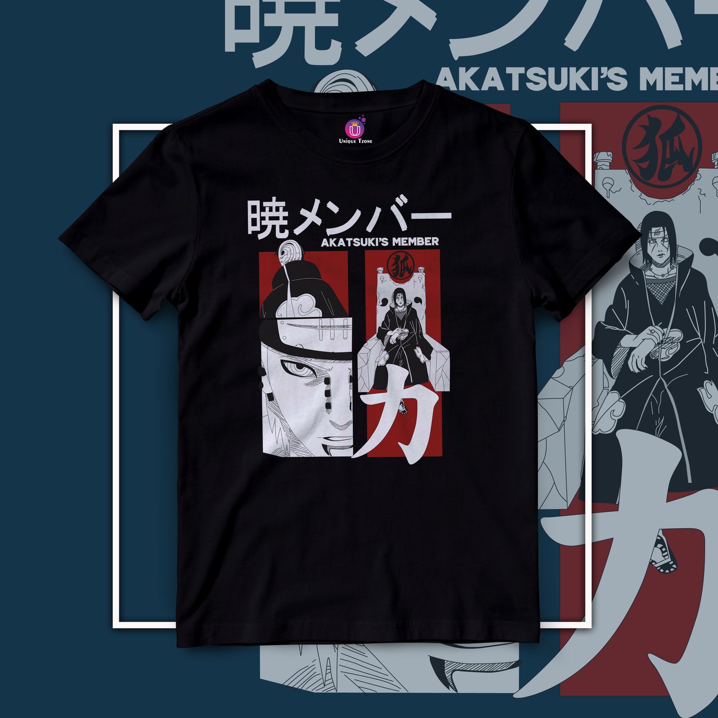 Akatsuki s Member Half Sleeve Unisex Naruto Tshirt