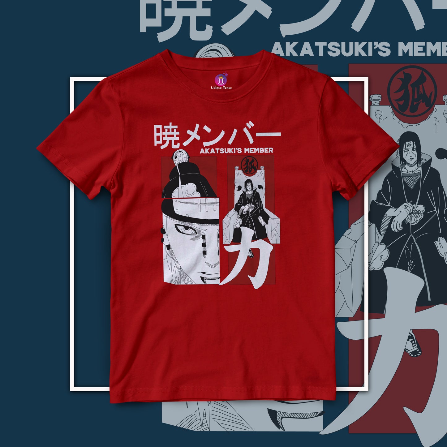 Akatsuki s Member Half Sleeve Unisex Naruto Tshirt