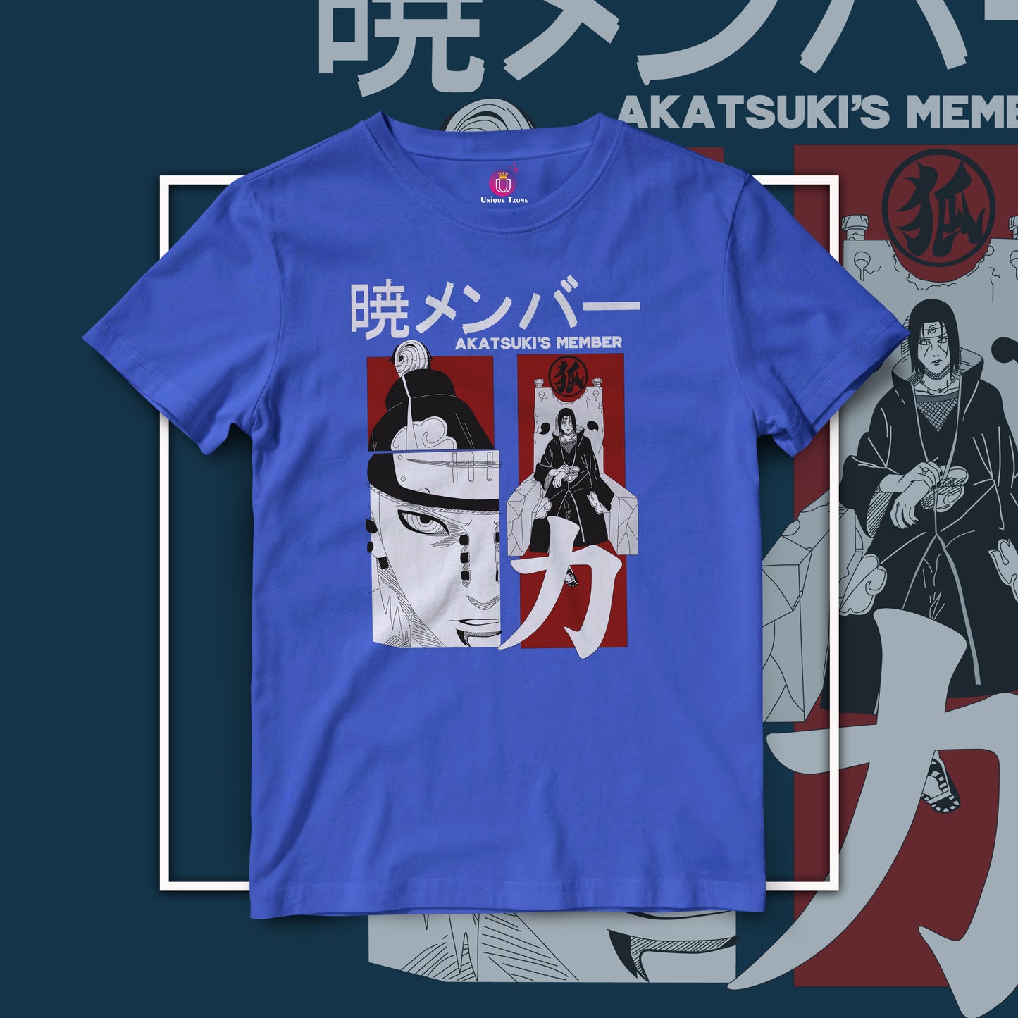 Akatsuki s Member Half Sleeve Unisex Naruto Tshirt