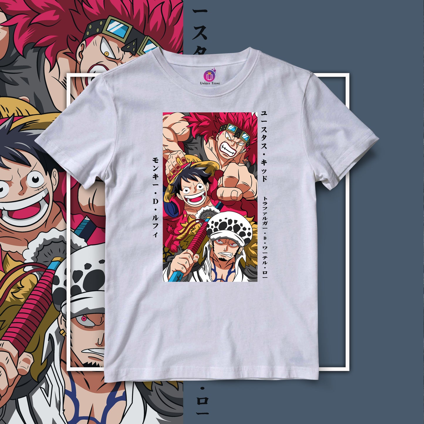 One Piece Luffy Half Sleeve Unisex Anime Tshirt