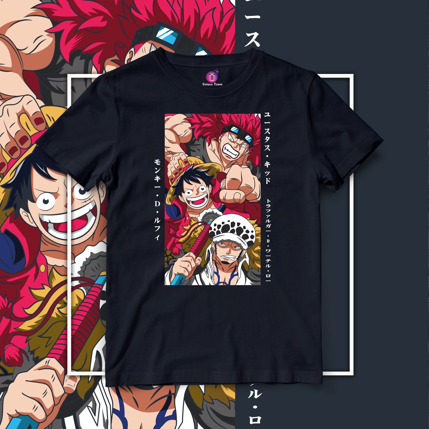 One Piece Luffy Half Sleeve Unisex Anime Tshirt