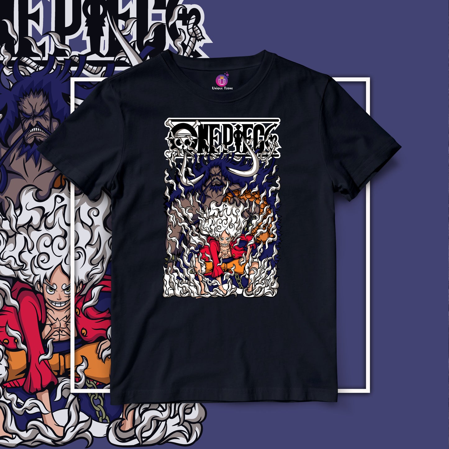 Kaido One Piece Anime Graphics Half Sleeve Round Neck Unisex Tshirt