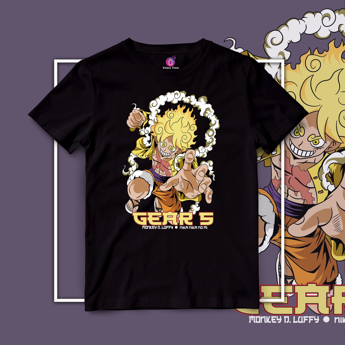Gear 5th Monkey D Luffy Half Sleeve Unisex Anime Tshirt