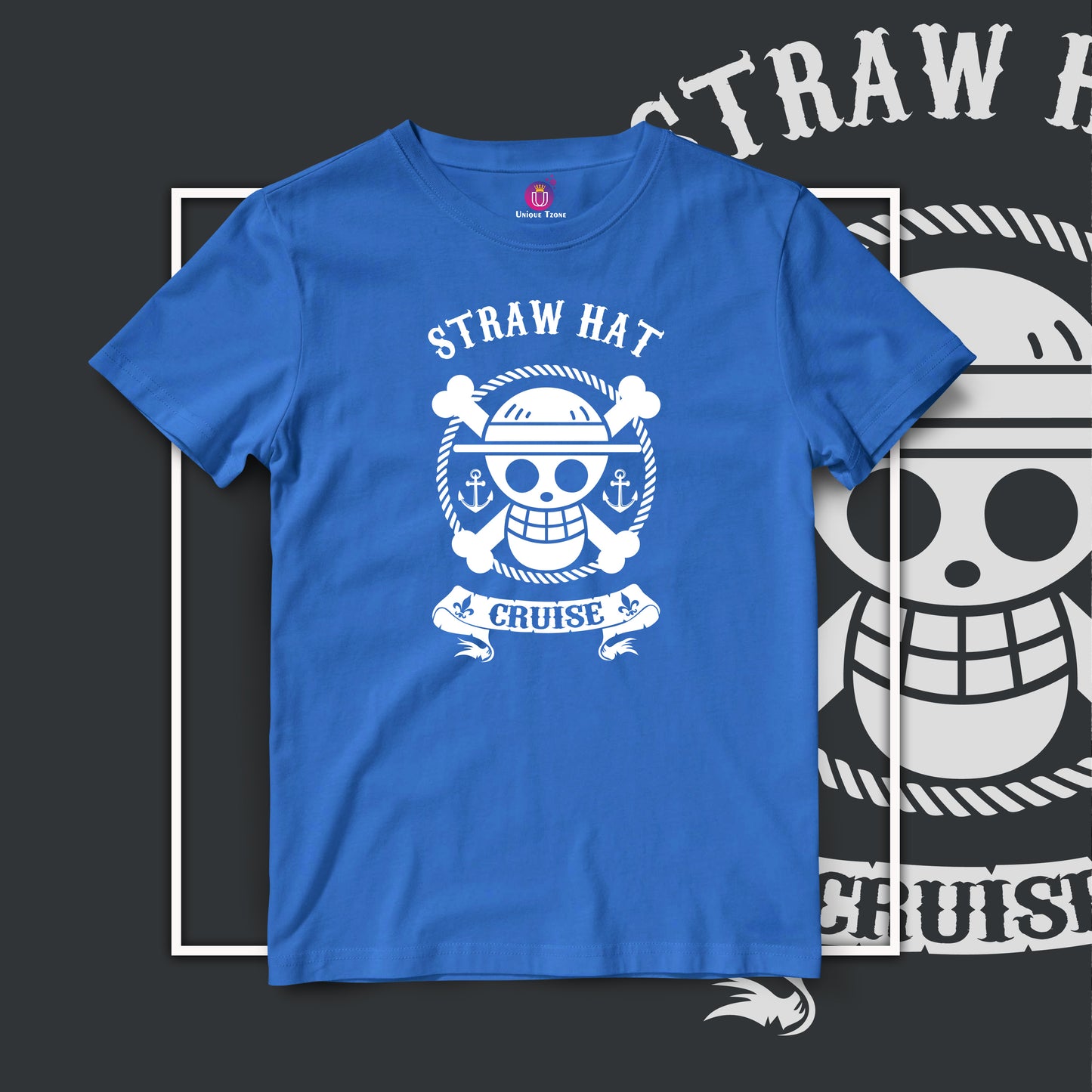 Straw Hat Cruise One Piece Half Sleeve Unisex Anime Tshirt