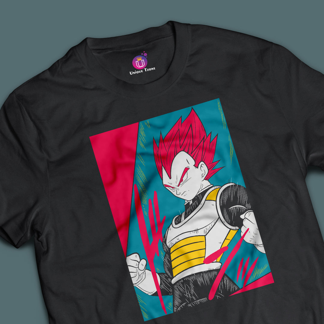 Vegeta IV Dragon Ball Z Half Sleeve Round Neck Unisex Anime Tshirt