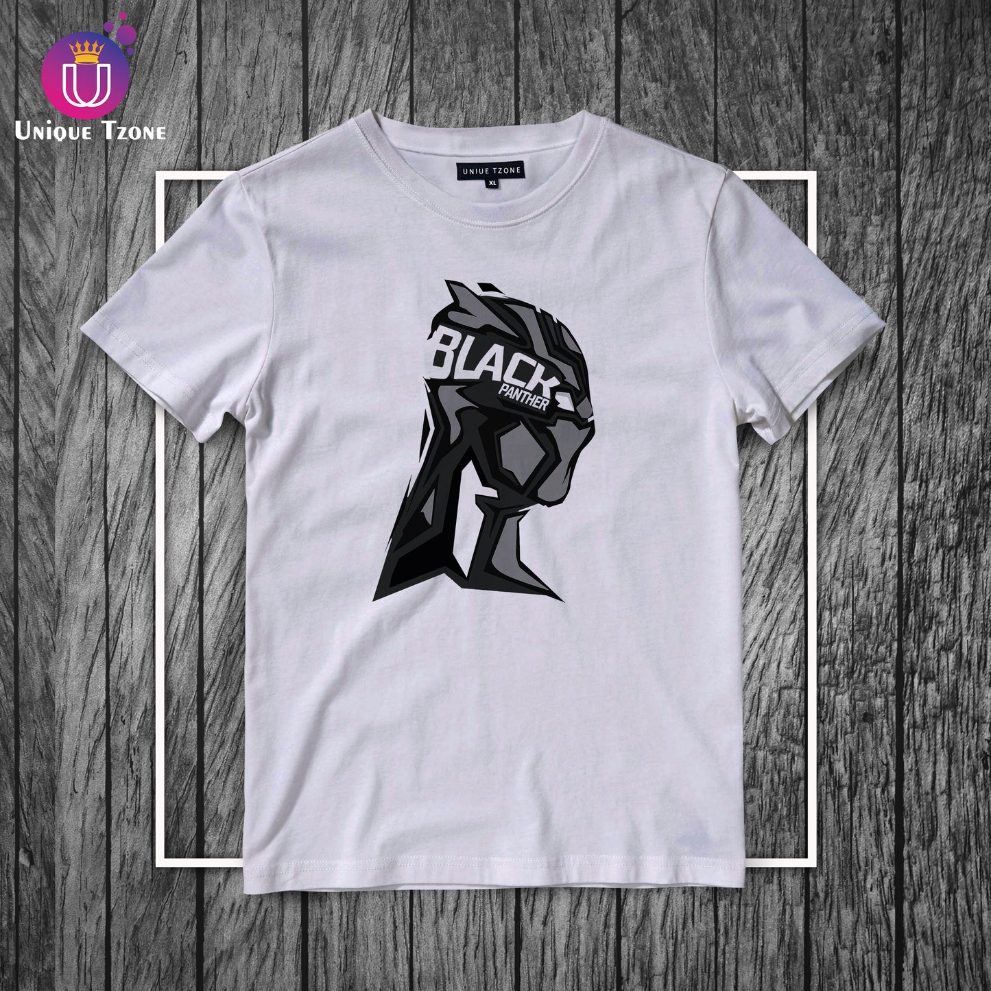 Black Panther Marvel's Round Neck Half Sleeve Cotton T-shirt