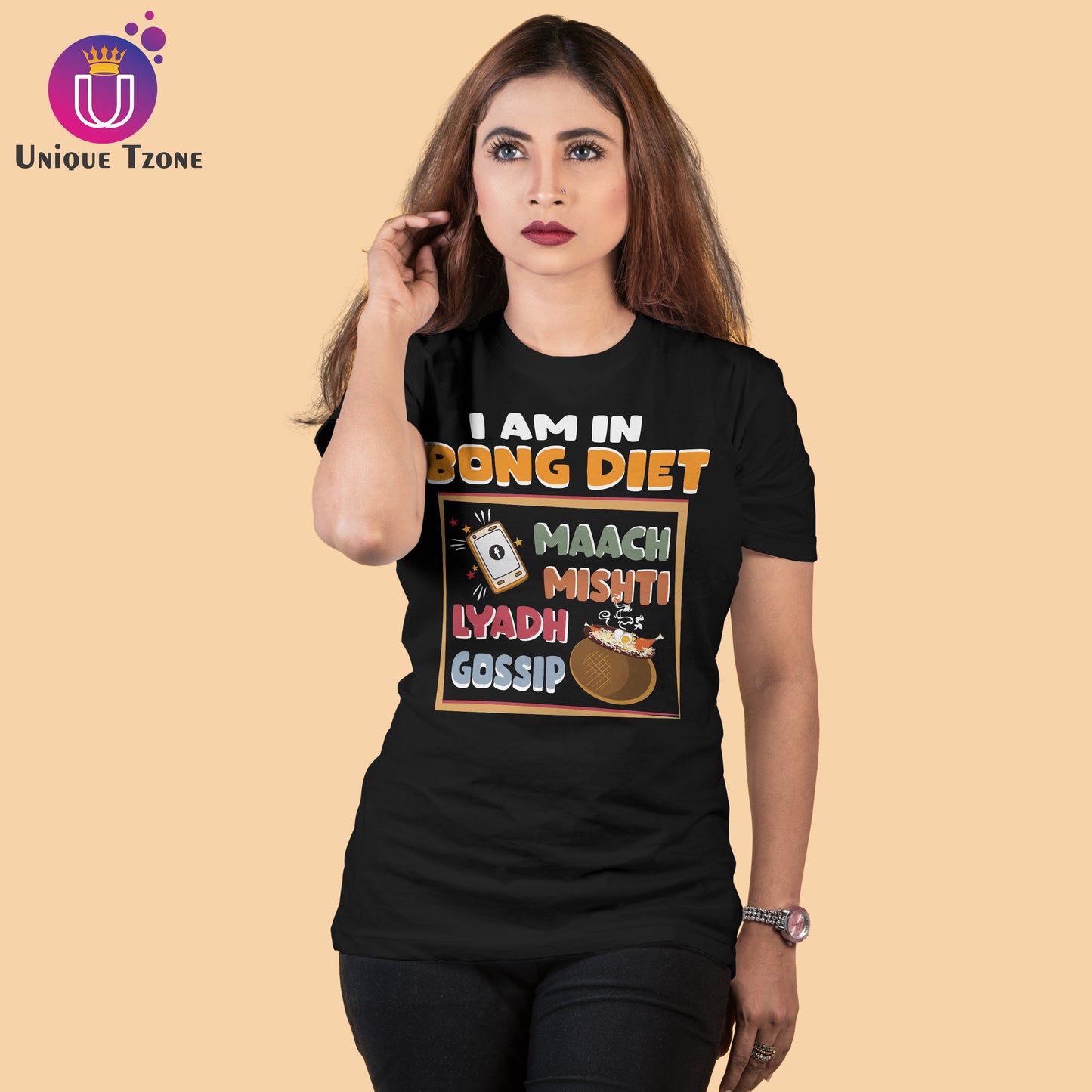 I Am In Bong Diet Half Sleeve Round Neck Unisex Cotton Tshirt
