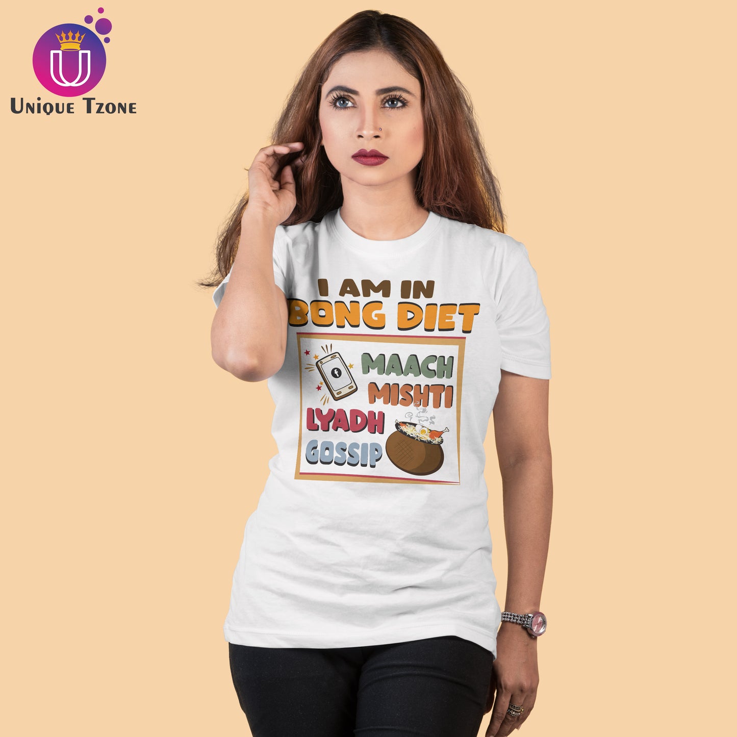 I Am In Bong Diet Half Sleeve Round Neck Unisex Cotton Tshirt