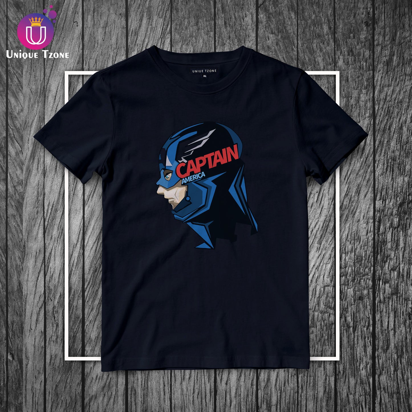 Captain America Half Sleeve Round Neck Marvel Cotton T-shirt