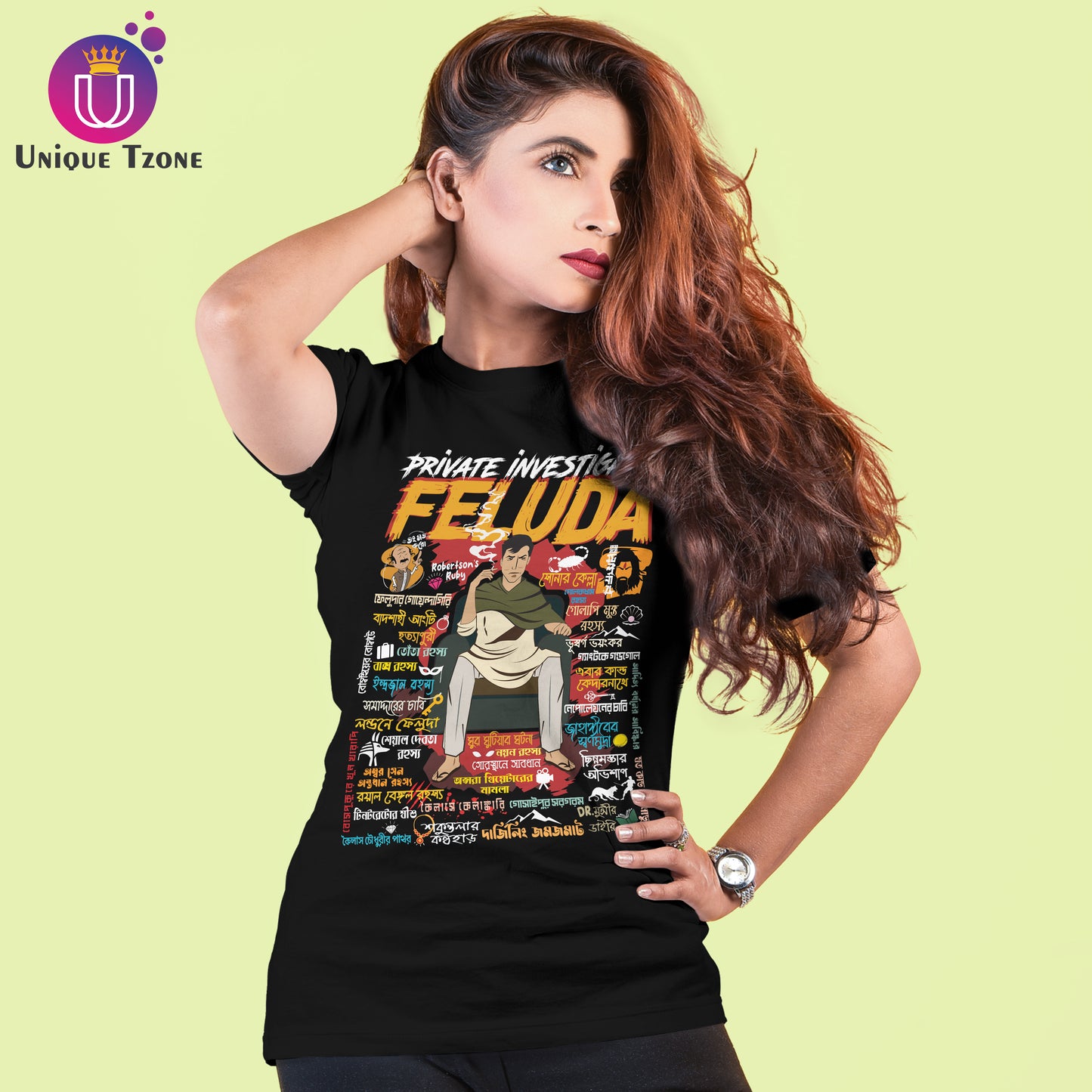 Private Investigator Feluda Round Neck Half Sleeve Unisex Cotton T-shirt