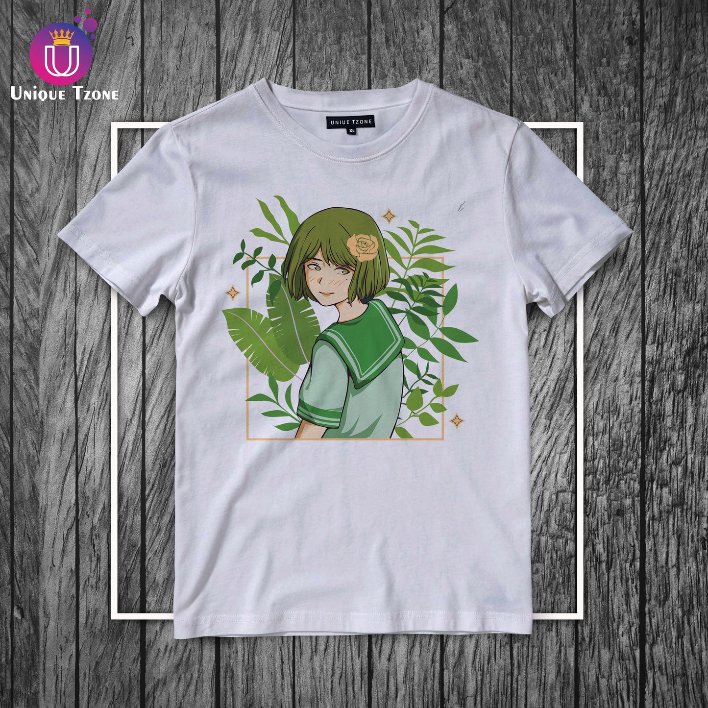 Floral Mind Women White Round Neck Half Sleeve Cotton T-shirt