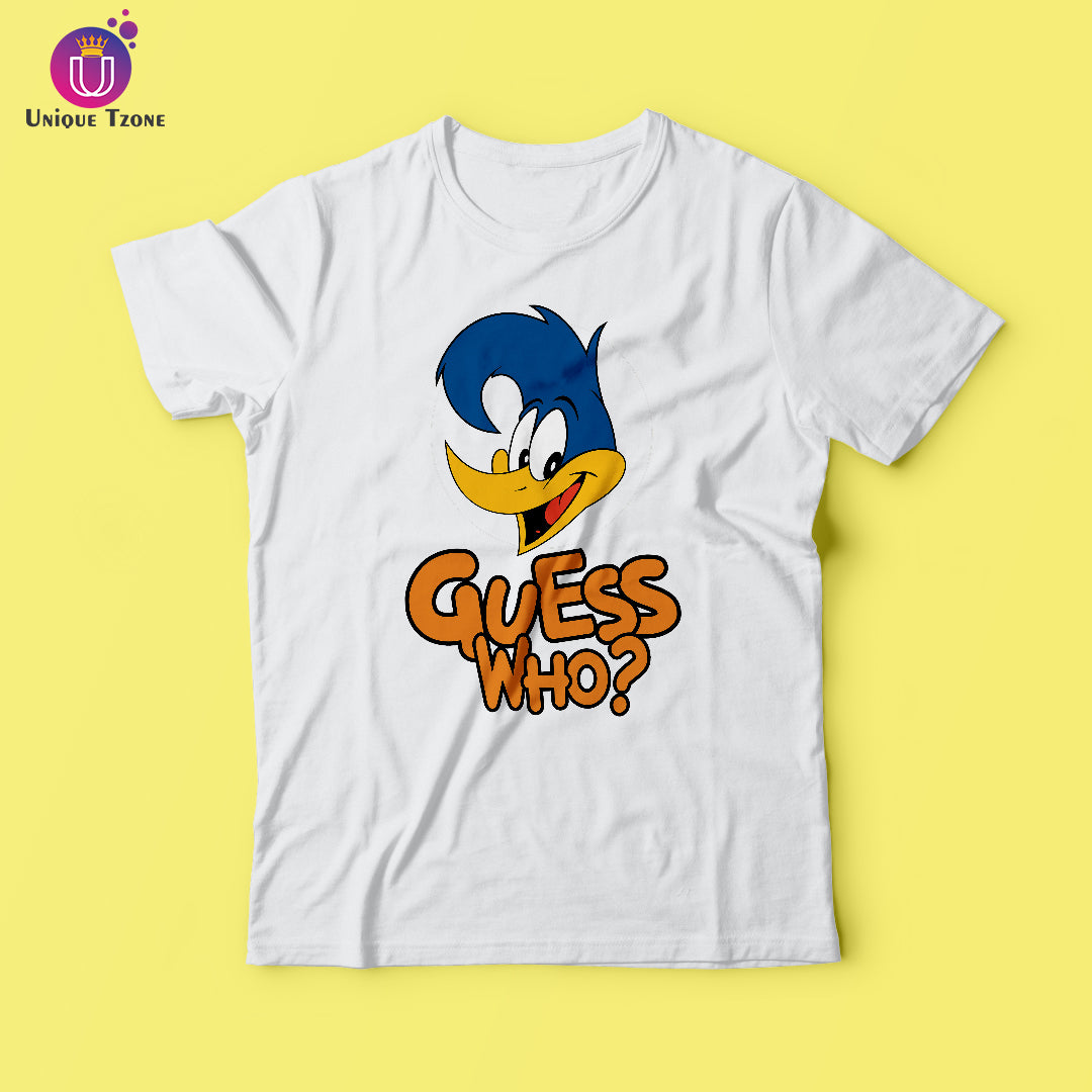 Guess Who Half Sleeve Round Neck Women Cotton T-shirt