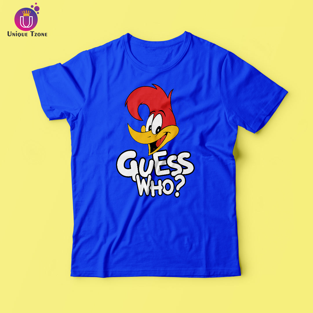Guess Who Half Sleeve Round Neck Women Cotton T-shirt