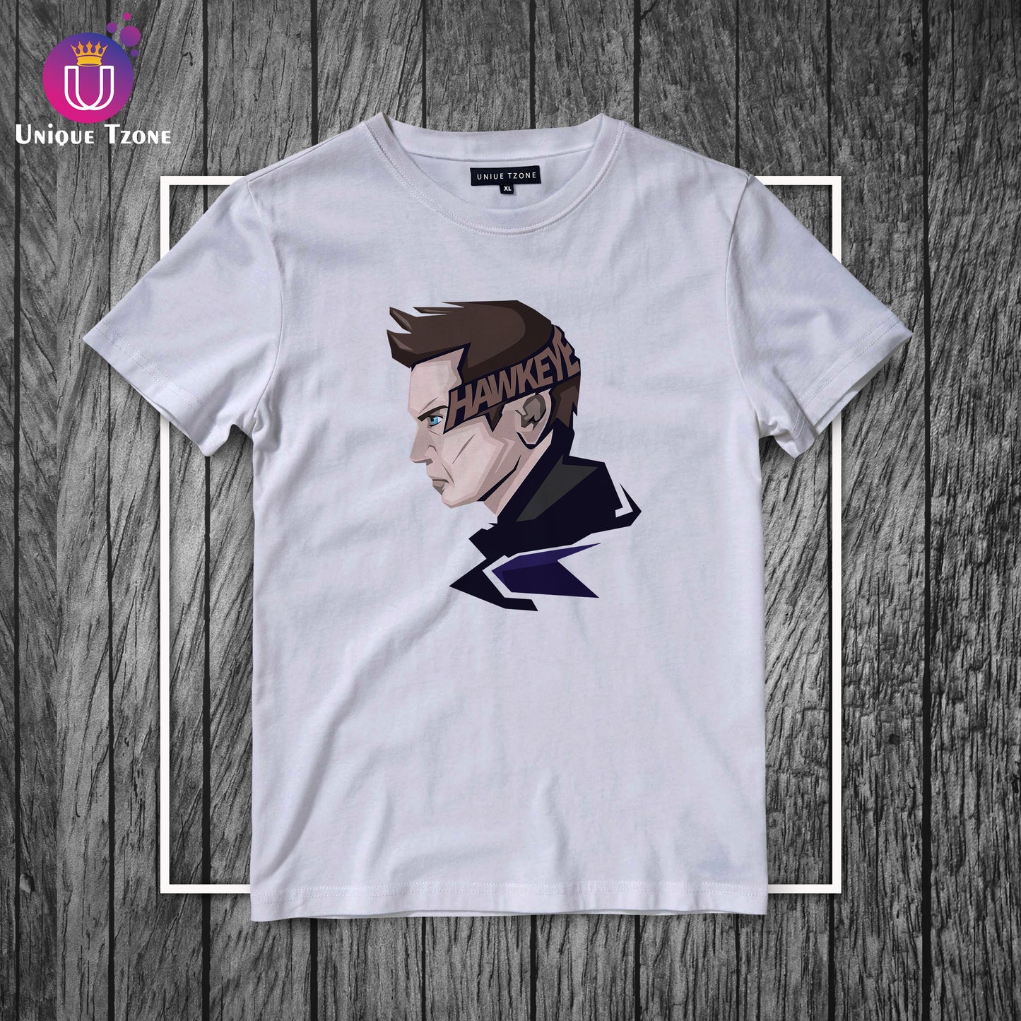 Hawkeye Marvel's Round Neck Half Sleeve Cotton T-shirt
