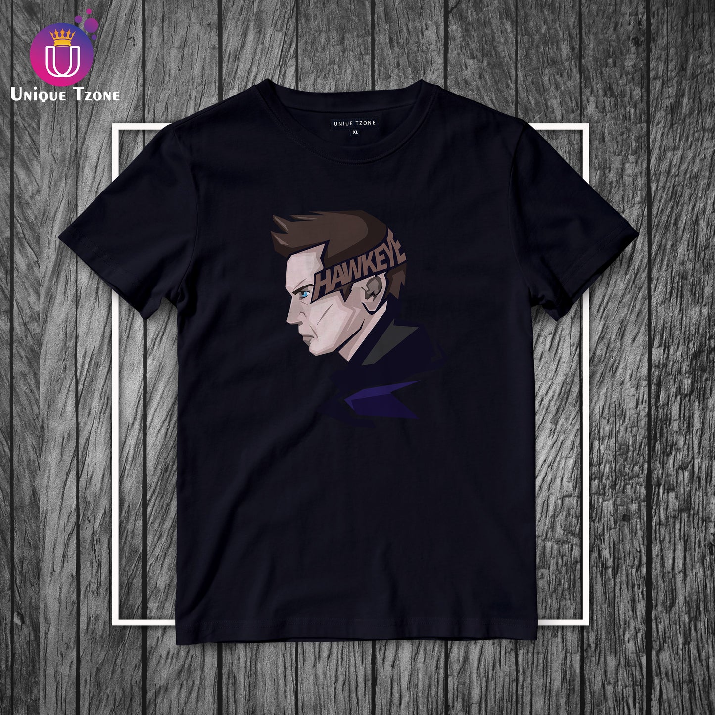 Hawkeye Marvel's Round Neck Half Sleeve Cotton T-shirt