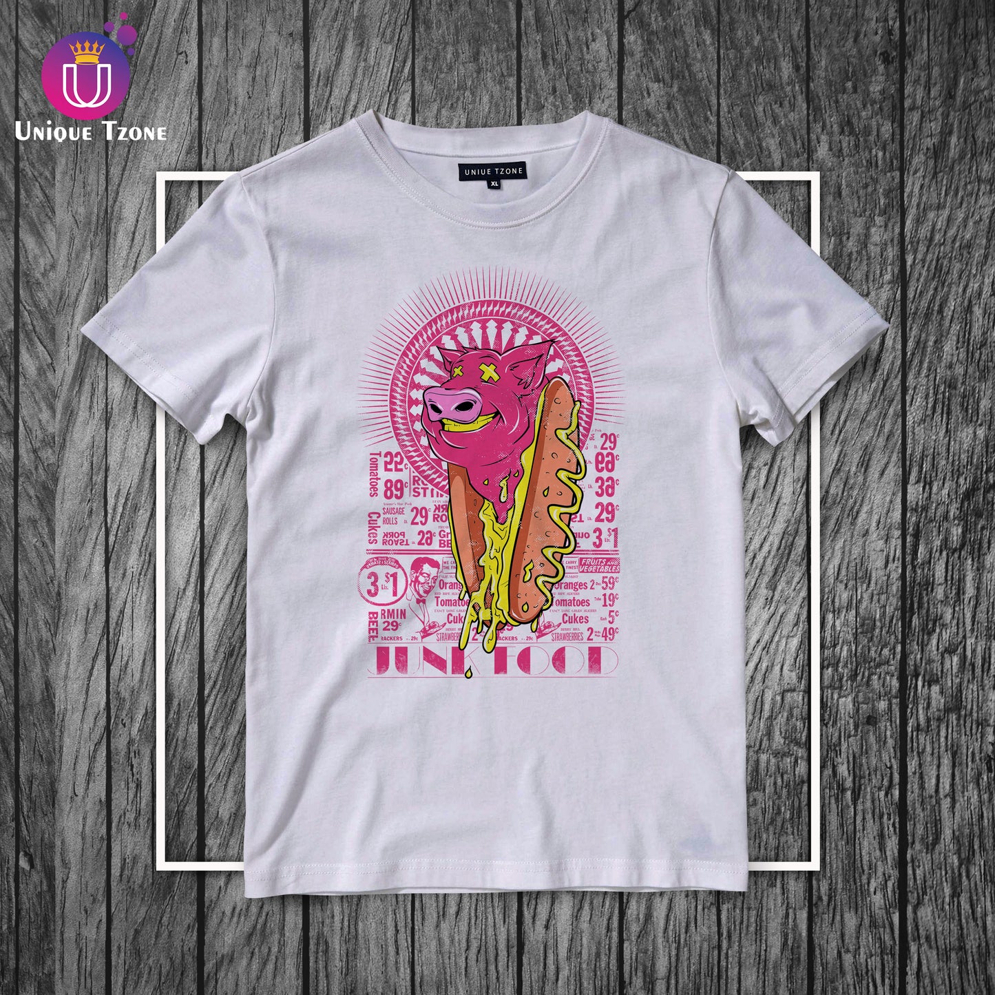 Junk Food Urban Graphics Half Sleeve Cotton T-shirt