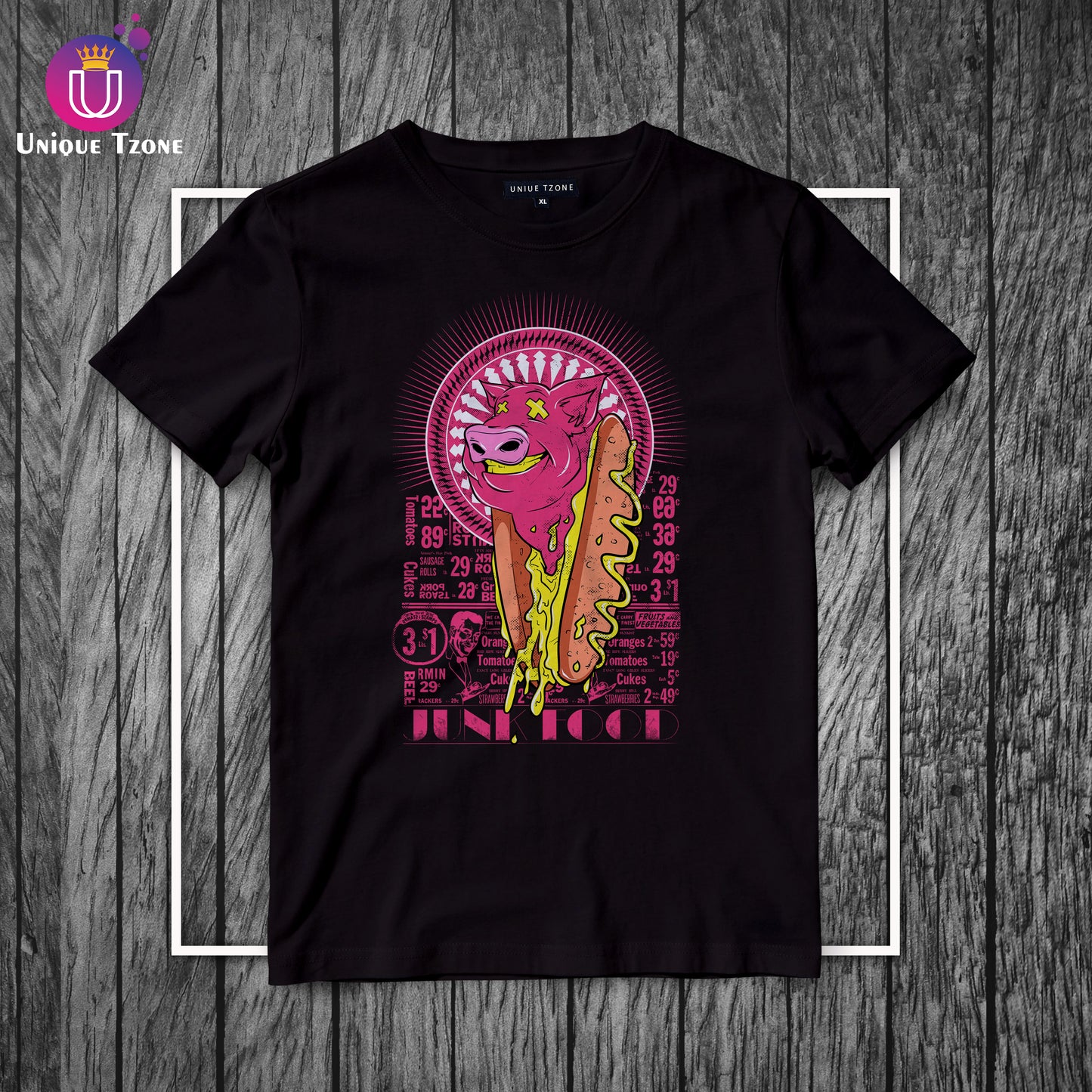 Junk Food Urban Graphics Half Sleeve Cotton T-shirt