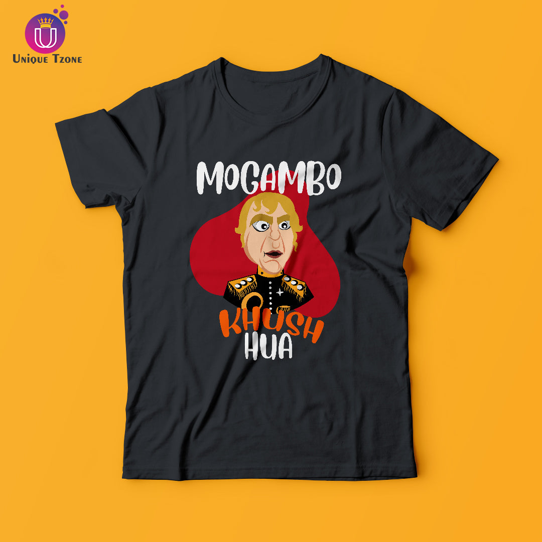 Mogambo Kush Hua Round Neck Half Sleeve Cotton T-shirt