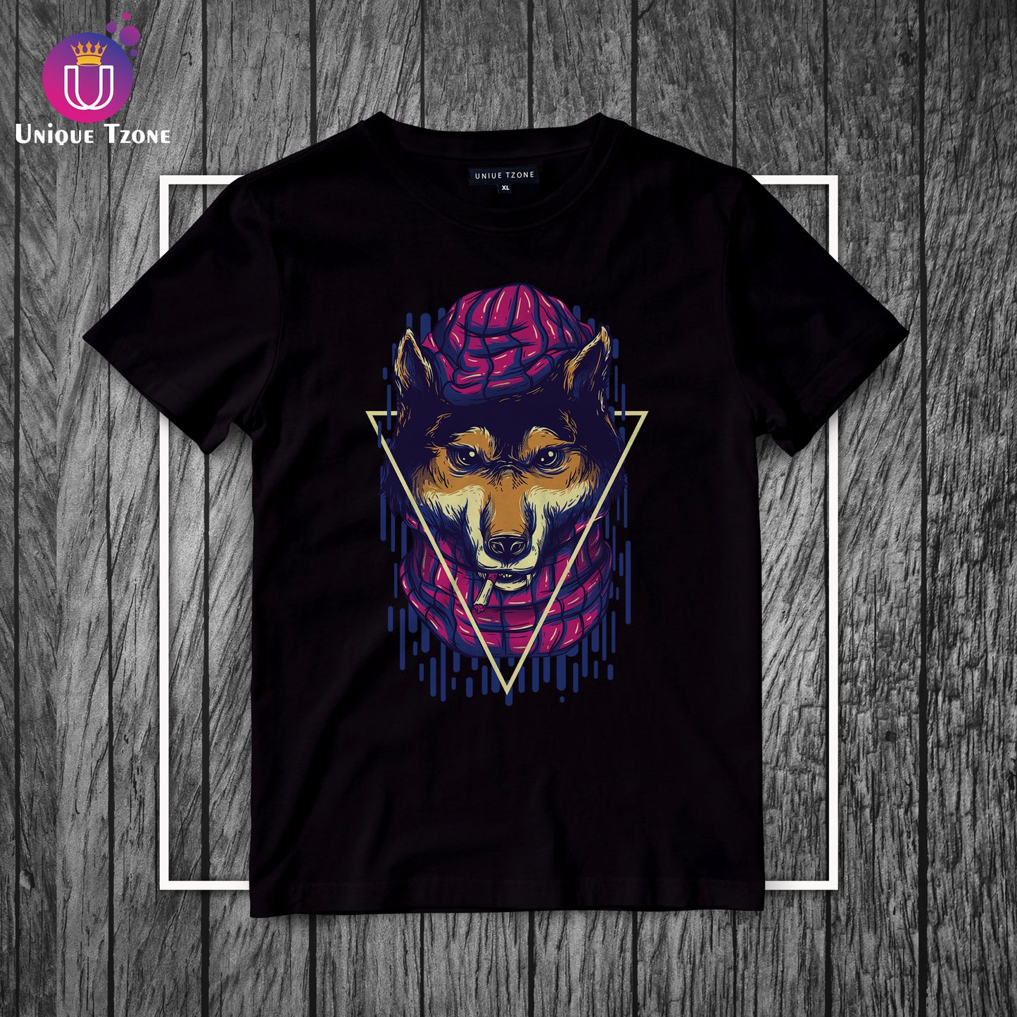 Wolves Urban Graphics Half Sleeve Cotton T-shirt