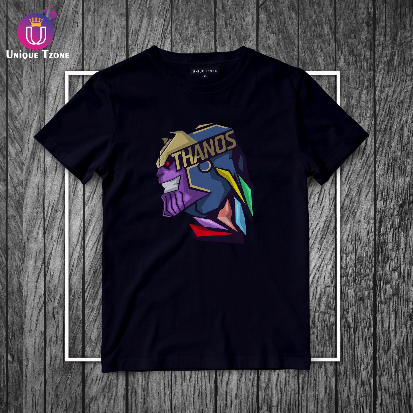 Thanos Smile Marvel's Round Neck Half Sleeve Cotton T-shirt