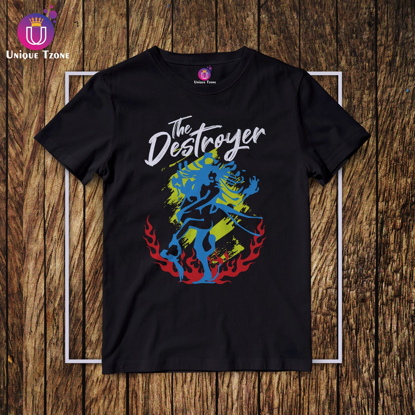Shiva The Destroyer Round Neck Half Sleeve Unisex Cotton T-shirt