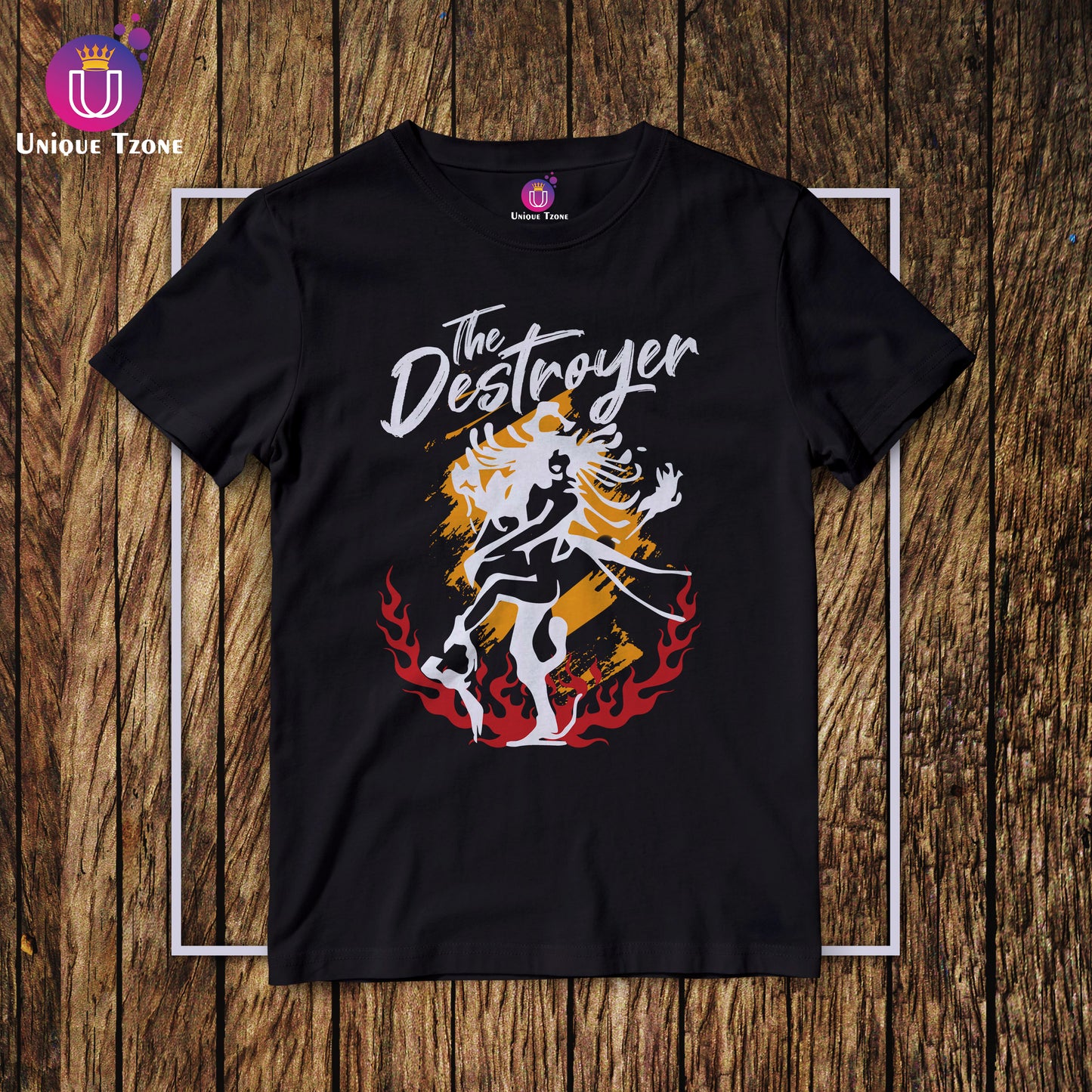 Shiva The Destroyer Round Neck Half Sleeve Unisex Cotton T-shirt