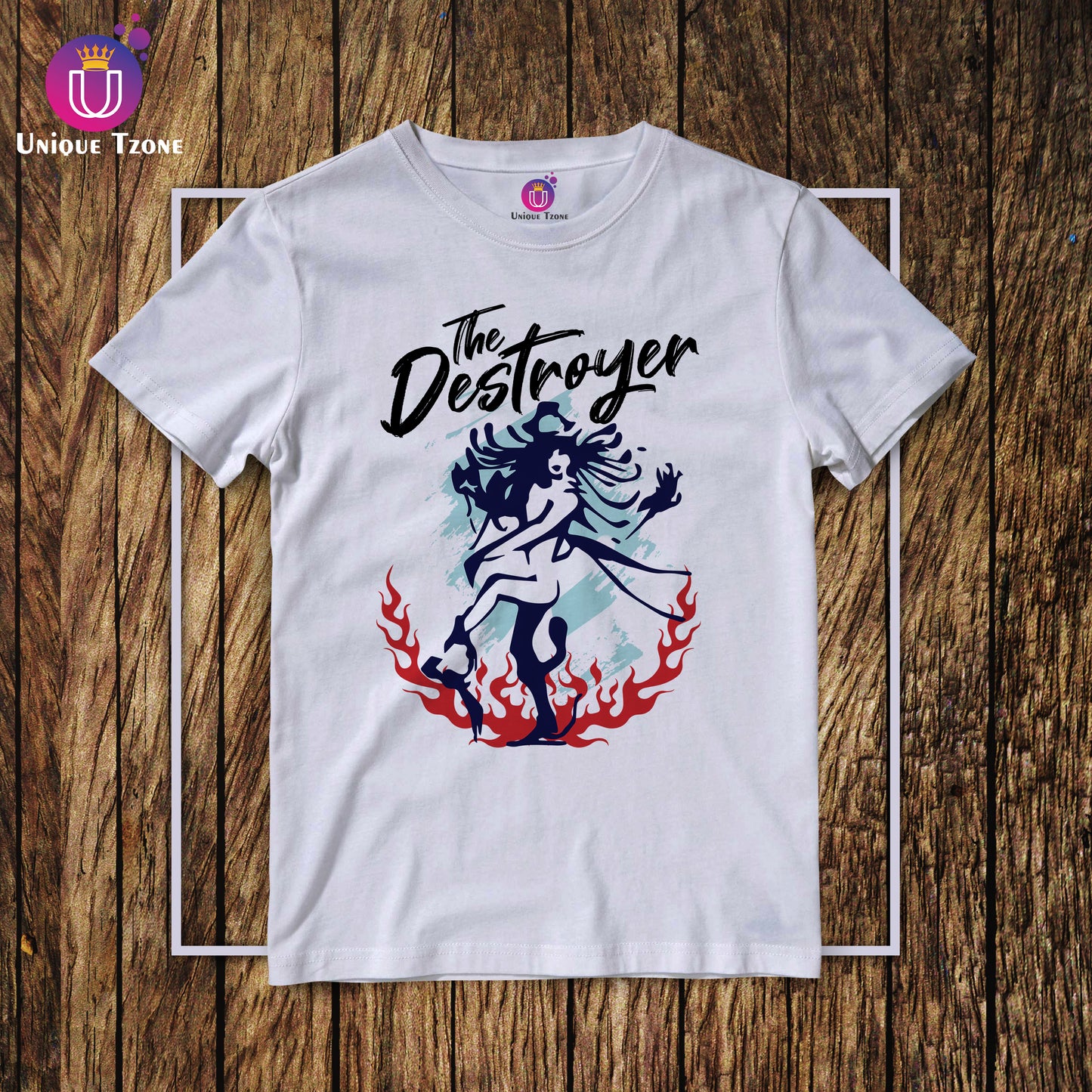 Shiva The Destroyer Round Neck Half Sleeve Unisex Cotton T-shirt